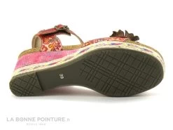 Laura Vita FACYO 06 Rouge - Fleur - Nu-pieds Compense -Chaussures Pour Femmes cd24607c73b9e66c561f35ea11d5d5ef 2858301 158131