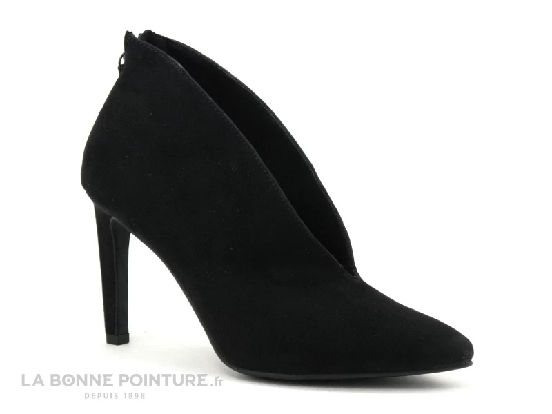 Marco Tozzi 2-25019-27 Black - Escarpin Montant Talon Haut - Zip 1 Marco Tozzi 2-25019-27 Black - Escarpin Montant Talon Haut - Zip