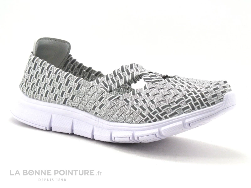 Morans KADOUR Argent - Basket Elastique Femme 1 Morans KADOUR Argent - Basket Elastique Femme