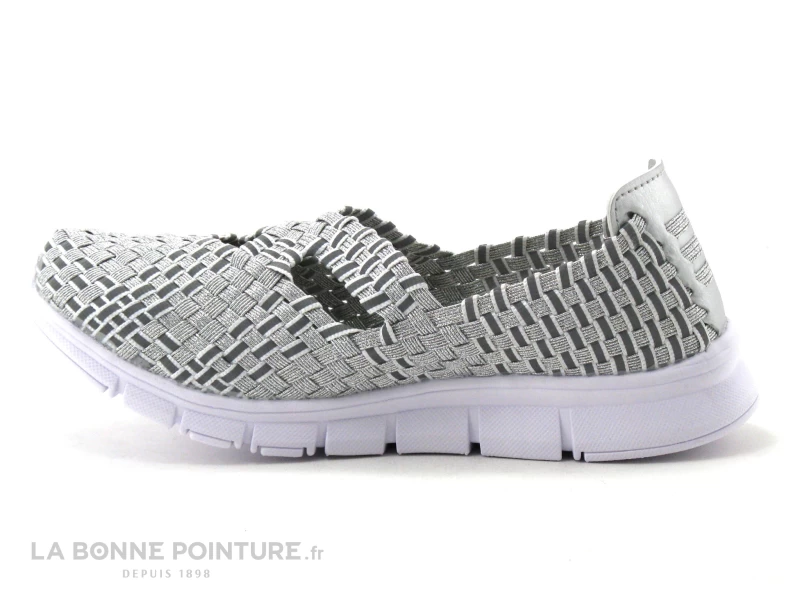 Morans KADOUR Argent - Basket Elastique Femme 2 Morans KADOUR Argent - Basket Elastique Femme – Image 2