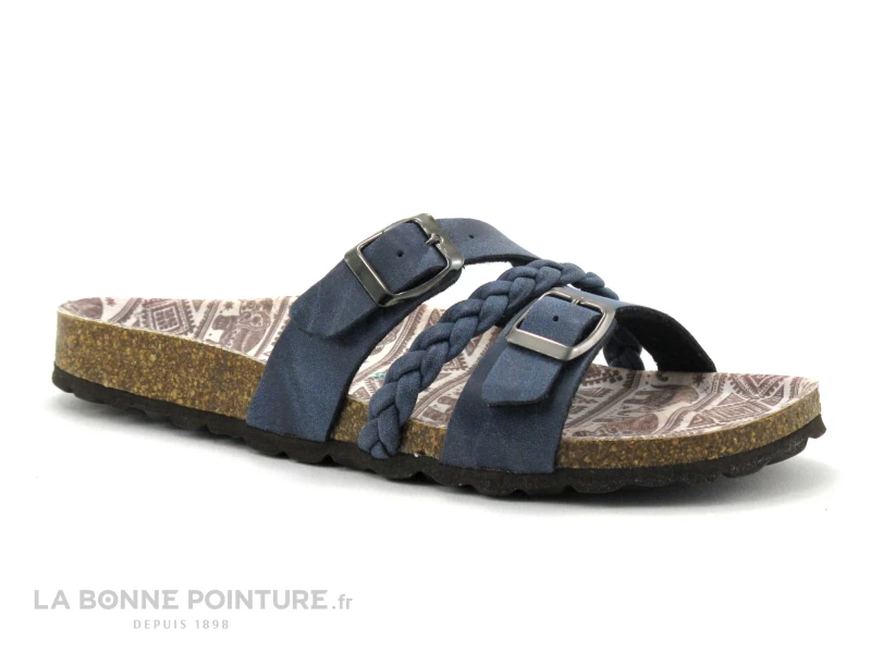 Autenti 6811727 Bleu Marine - Mule Femme Avec Brides Reglables 1 Autenti 6811727 Bleu Marine - Mule Femme Avec Brides Reglables