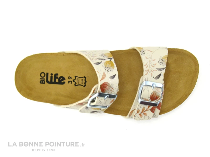 Bio Life 2632 Fleuri - Mule Femme - 2 Brides Reglables 5 Bio Life 2632 Fleuri - Mule Femme - 2 Brides Reglables – Image 5