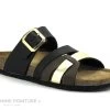 Biomodex 887CQ Startek - Noir Marron Or - Mule Femme Reglable