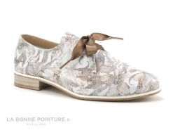 Folies Romero Blanc Beige - Lacet Ruban - Derbi Femme