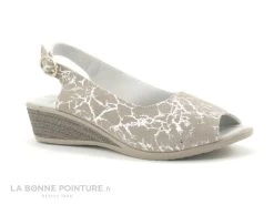 Morans WELDOR - Beige - Gris Metal - Nu-pieds Talon Compense 11 Morans WELDOR - Beige - Gris Metal - Nu-pieds Talon Compense -Chaussures Pour Femmes cd24607c73b9e66c561f35ea11d5d5ef img 0465.jpg 146187