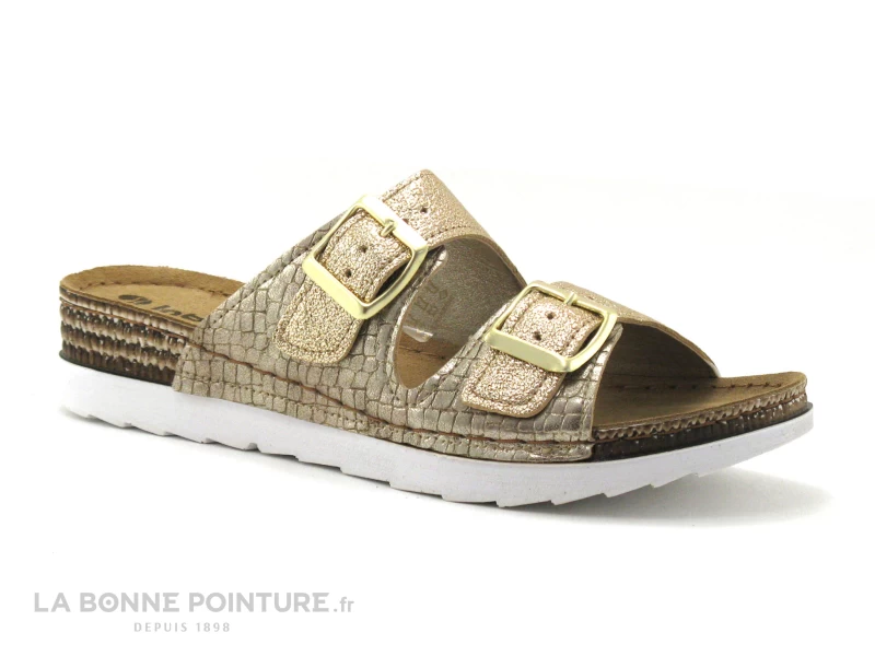 Inblu OF08H401 Platine - Or - Brides A Boucles - Mule Femme 1 Inblu OF08H401 Platine - Or - Brides A Boucles - Mule Femme