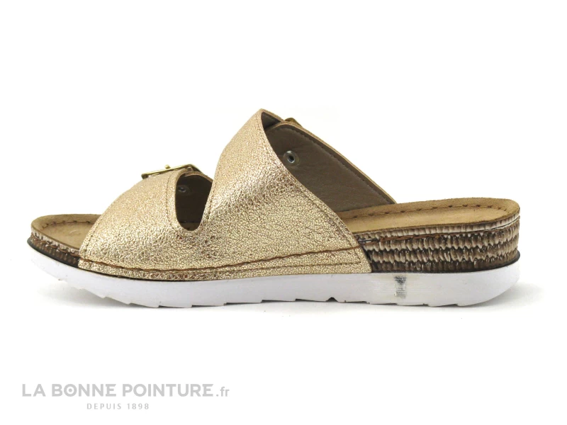 Inblu OF08H401 Platine - Or - Brides A Boucles - Mule Femme 2 Inblu OF08H401 Platine - Or - Brides A Boucles - Mule Femme – Image 2