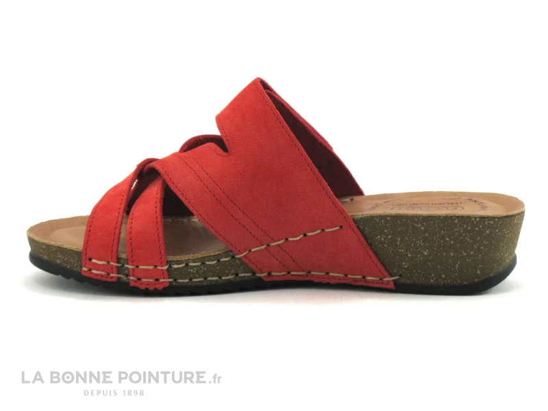 Fly Flot FLANC Rouge - Mule Femme Avec Bride 3 Fly Flot FLANC Rouge - Mule Femme Avec Bride – Image 3