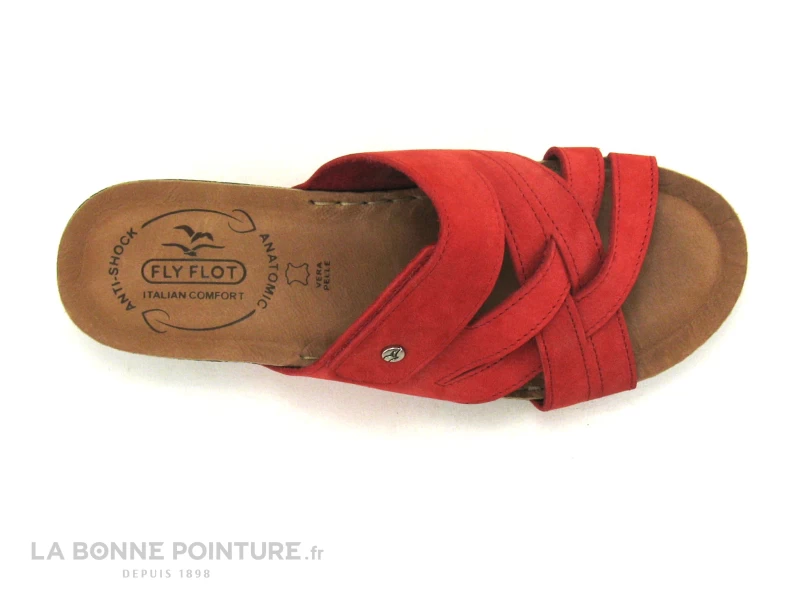 Fly Flot FLANC Rouge - Mule Femme Avec Bride 6 Fly Flot FLANC Rouge - Mule Femme Avec Bride – Image 6