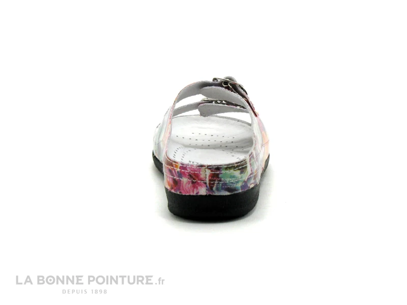 Pedi Girl WELL Vernis - Fleurs - Mule Confort Femme 4 Pedi Girl WELL Vernis - Fleurs - Mule Confort Femme – Image 4