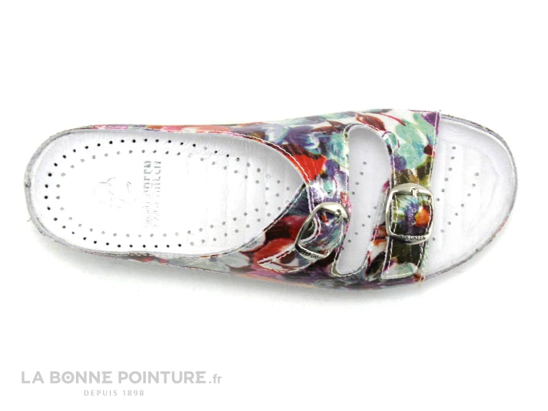 Pedi Girl WELL Vernis - Fleurs - Mule Confort Femme 6 Pedi Girl WELL Vernis - Fleurs - Mule Confort Femme – Image 6