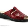 Pedi Girl DOMI - Rouge Verni - Mule Compensee Femme
