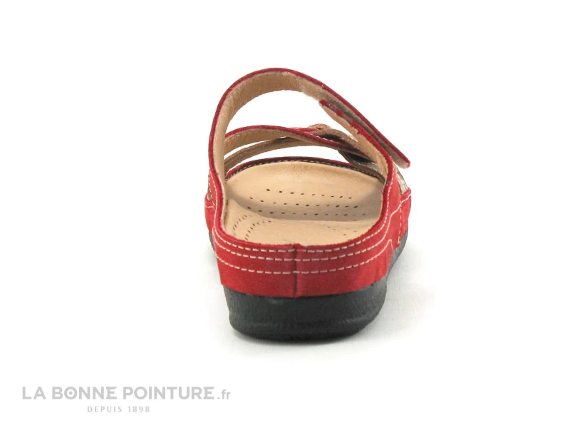 Pedi Girl CLOW Rouge - Mule Confort Femme 4 Pedi Girl CLOW Rouge - Mule Confort Femme – Image 4