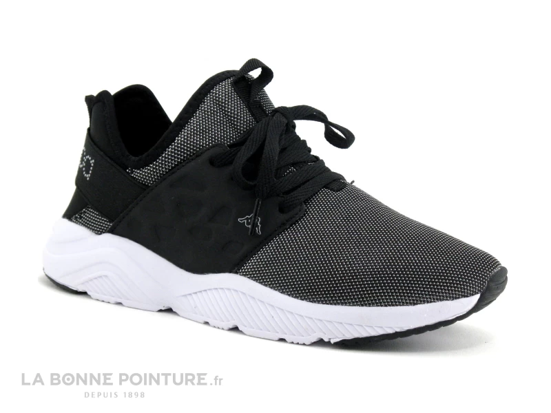 Kappa San Antonio Noir Gris 304NFQ0 - Chaussure Sport Femme 1 Kappa San Antonio Noir Gris 304NFQ0 - Chaussure Sport Femme