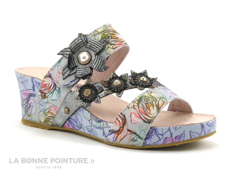 Laura Vita FACDIAO 26 Gris - Mule Talon Compense 1 Laura Vita FACDIAO 26 Gris - Mule Talon Compense