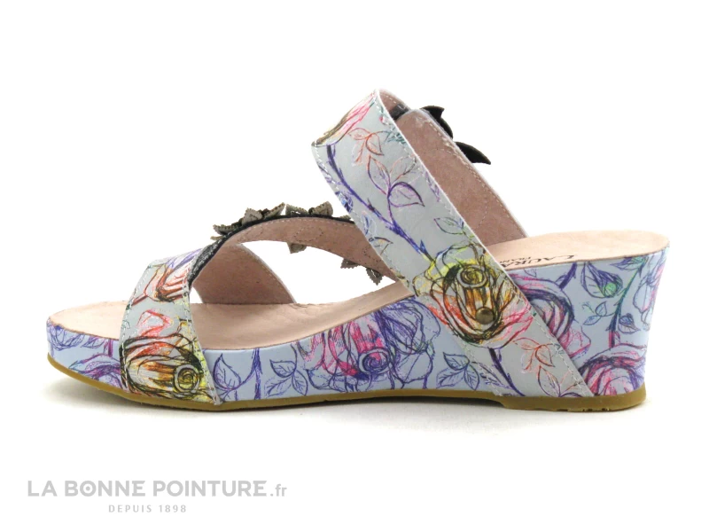 Laura Vita FACDIAO 26 Gris - Mule Talon Compense 3 Laura Vita FACDIAO 26 Gris - Mule Talon Compense – Image 3