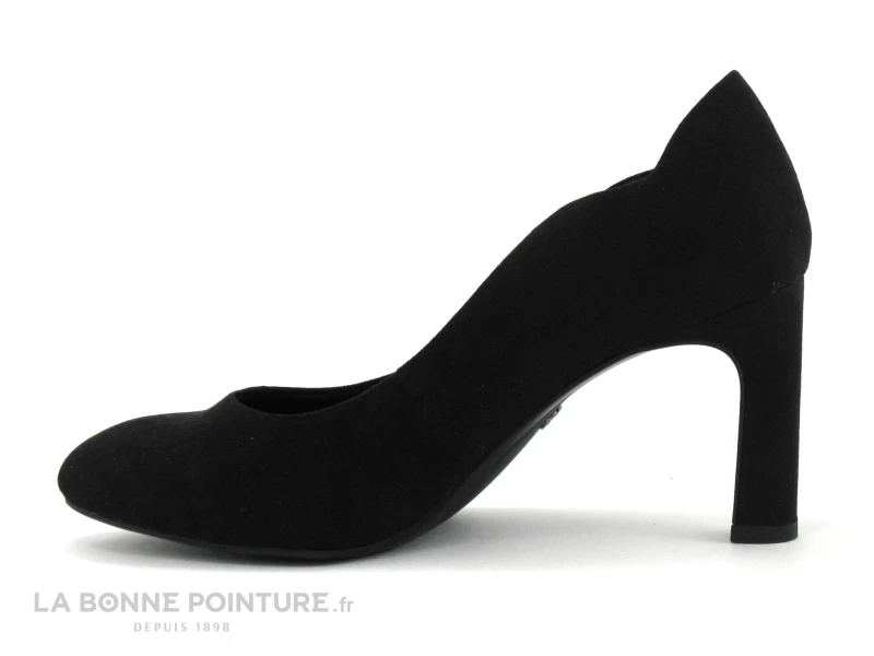 Tamaris 1-22405-27 Black - Escarpin Velours Noir - Talon Haut 3 Tamaris 1-22405-27 Black - Escarpin Velours Noir - Talon Haut – Image 3