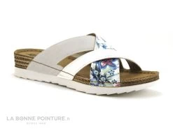 Morans MICAS 27355 Blanc Gris Fleurs - Brides Croisees - Mule -Chaussures Pour Femmes cd24607c73b9e66c561f35ea11d5d5ef img 1890.jpg 148459