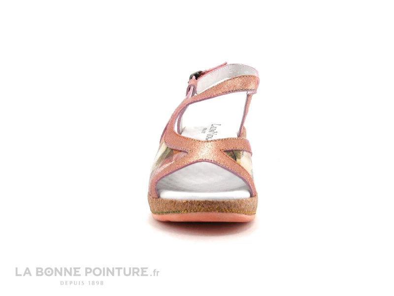 Laura Vita FACRDOTO 05 Corail - Sandale Compensee 2 Laura Vita FACRDOTO 05 Corail - Sandale Compensee – Image 2