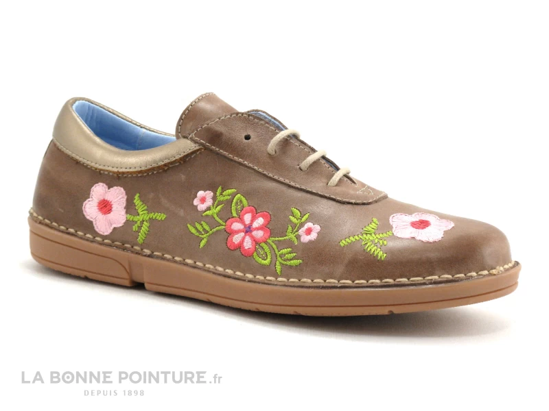 Brans 1086 - Marron - Broderies - Chaussure Basse 5 Brans 1086 - Marron - Broderies - Chaussure Basse – Image 5