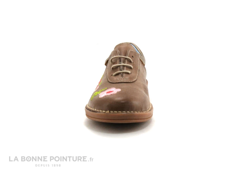 Brans 1086 - Marron - Broderies - Chaussure Basse 2 Brans 1086 - Marron - Broderies - Chaussure Basse – Image 2