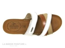 Fly Flot FLAMINGO Blanc Marron Beige - Mule Talon Compense -Chaussures Pour Femmes cd24607c73b9e66c561f35ea11d5d5ef img 5749.jpg 166480