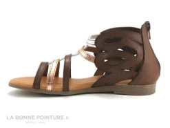 Jordana 3235 - Marron Argent Platine - Nu-pieds Montant Femme -Chaussures Pour Femmes cd24607c73b9e66c561f35ea11d5d5ef img 6021.jpg 135636