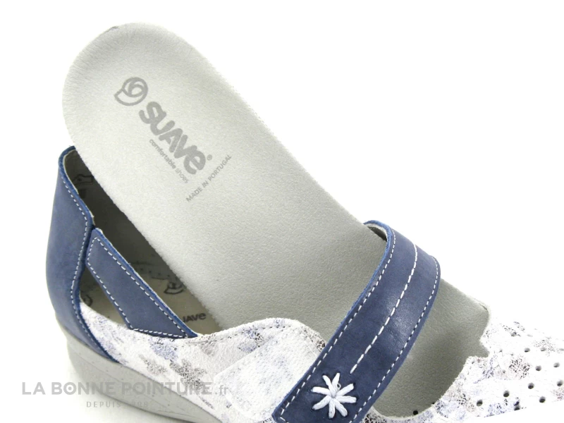 Suave DALLAS 7538PT Cobalt Lily - Chaussure Aere Femme Bleu Blanc 5 Suave DALLAS 7538PT Cobalt Lily - Chaussure Aere Femme Bleu Blanc – Image 5