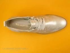Tamaris 1-23204-20 Light Gold - Derby Femme Metallise -Chaussures Pour Femmes cd24607c73b9e66c561f35ea11d5d5ef img 6457.jpg 181700