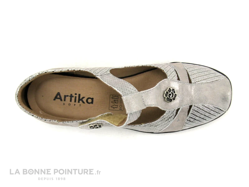 Artika INCISE Nikel - Beige Metal - Chaussure Aeree Femme 6 Artika INCISE Nikel - Beige Metal - Chaussure Aeree Femme – Image 6