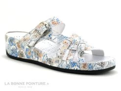 Pedi Girl XANT DB Myosotis - Cuir Fleuri - Mule Reglable Femme