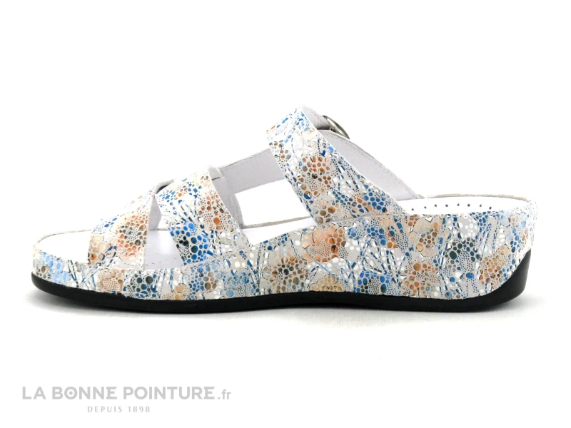 Pedi Girl XANT DB Myosotis - Cuir Fleuri - Mule Reglable Femme 3 Pedi Girl XANT DB Myosotis - Cuir Fleuri - Mule Reglable Femme – Image 3