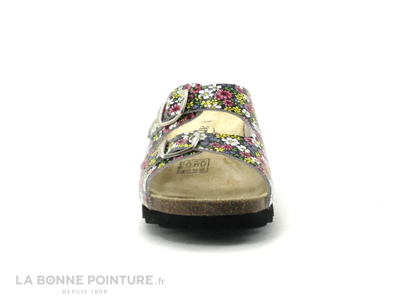 Artika GADIN Margy Yellow - Fleurs Multicolores - Mule Confort F 2 Artika GADIN Margy Yellow - Fleurs Multicolores - Mule Confort F – Image 2
