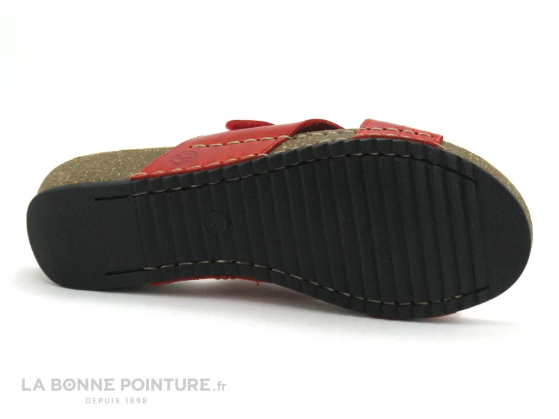 Fly Flot FLAXO Rouge - Mule Femme Reglable Avec Scratch 6 Fly Flot FLAXO Rouge - Mule Femme Reglable Avec Scratch – Image 6