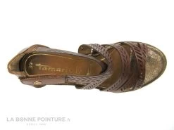 Tamaris 1-28352-26 Cognac - Brides Ajourees - Sandale Talon Compense -Chaussures Pour Femmes cd24607c73b9e66c561f35ea11d5d5ef img 7082.jpg 156021
