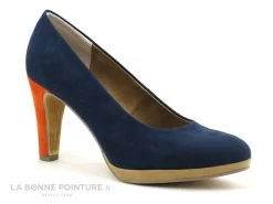 Marco Tozzi 2-22441-26 Navy Multi - Escarpin Talon Haut