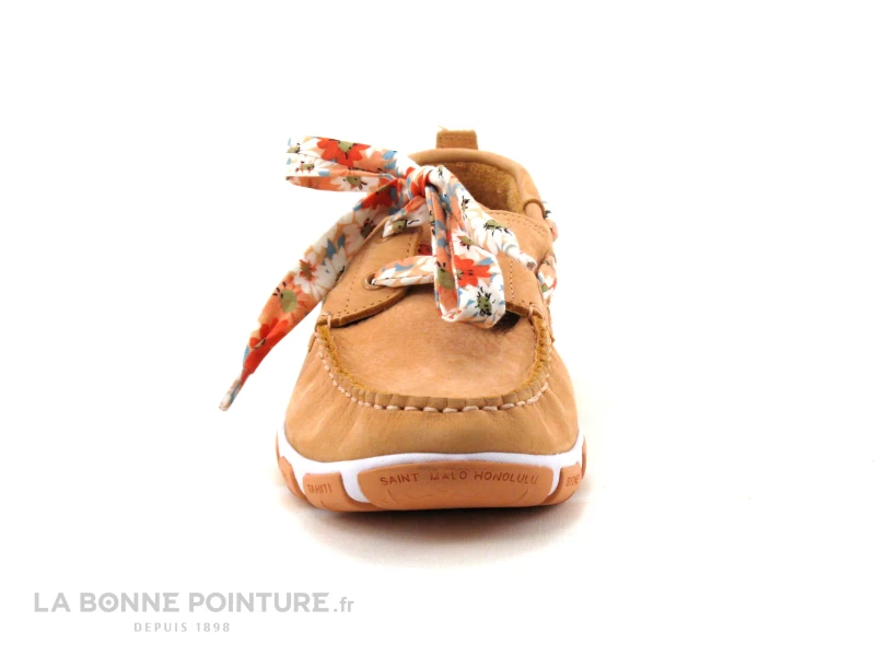 TBS JANAELE H7696 - Chaussure Bateau Femme Nubuck Abricot 2 TBS JANAELE H7696 - Chaussure Bateau Femme Nubuck Abricot – Image 2