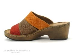 Pedi Girl YVAIR Rouge Safran - Mule Femme Petit Talon -Chaussures Pour Femmes cd24607c73b9e66c561f35ea11d5d5ef img 7237.jpg 180227