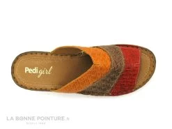Pedi Girl YVAIR Rouge Safran - Mule Femme Petit Talon -Chaussures Pour Femmes cd24607c73b9e66c561f35ea11d5d5ef img 7240.jpg 180230