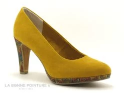 Marco Tozzi 2-22441-26 Saffron Ethno - Escarpin Jaune - Talon Haut