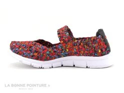 Morans KIEFE Fuchsia - Basket Ballerine En Elastique Multicolore -Chaussures Pour Femmes cd24607c73b9e66c561f35ea11d5d5ef img 7377.jpg 180589