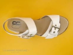 Geo Reino GIFABE Blanc - Nu-pieds Femme - Semelle Compensee -Chaussures Pour Femmes cd24607c73b9e66c561f35ea11d5d5ef img 7442.jpg 168515