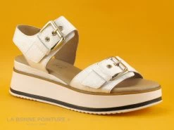 Geo Reino GIFABE Blanc - Nu-pieds Femme - Semelle Compensee -Chaussures Pour Femmes cd24607c73b9e66c561f35ea11d5d5ef img 7443.jpg 168520