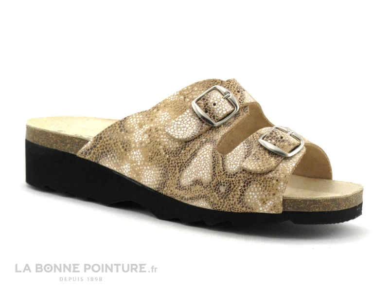 Artika Soft GADIN Crotalia - Mule Confort Beige Reptile 5 Artika Soft GADIN Crotalia - Mule Confort Beige Reptile – Image 5