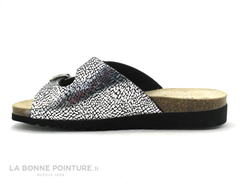 Artika BASQUE Balthazar Argent - Mule Reglable Femme 3 Artika BASQUE Balthazar Argent - Mule Reglable Femme – Image 3