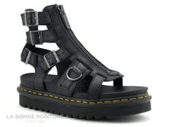 Chaussures Pour Femmes 14 Dr. Martens Dr Martens OLSON Noir Milled Nappa - Sandale Montante Femme