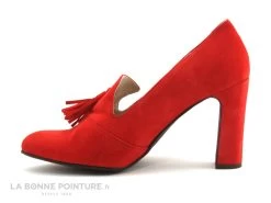 Caty Kivala - LISA Velours Rouge - Pompons - Escarpin Talon Haut -Chaussures Pour Femmes cd24607c73b9e66c561f35ea11d5d5ef img 7873.jpg 114931