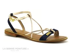Tropeziennes HIRONBUC Marine Or - 23270 - Sandale Femme