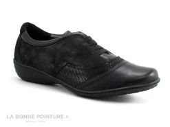 Geo Reino INBABE Noir - Argent - Chaussure Basse Femme