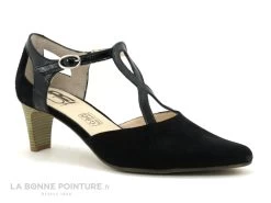 Geo Reino NOEMIE Noir - Escarpin Avec Bride Fermee